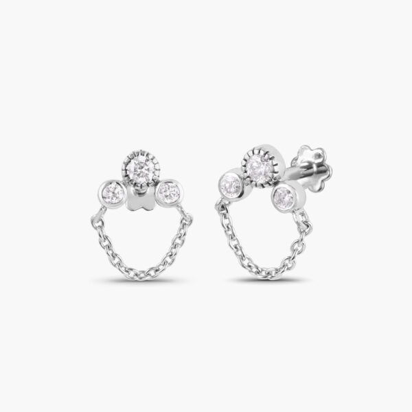 Diamond trio with chain