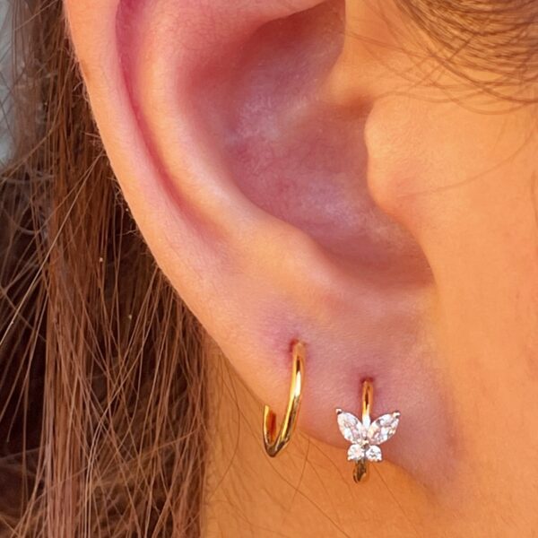 Butterfly diamond clicker