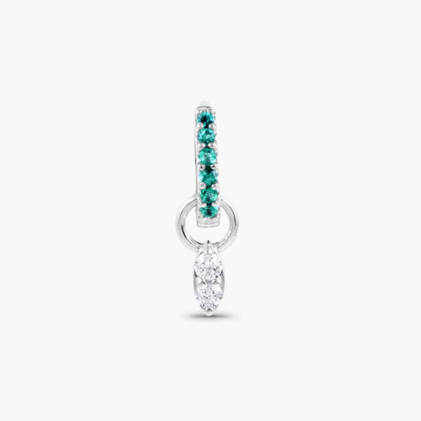 Double diamond eye charm