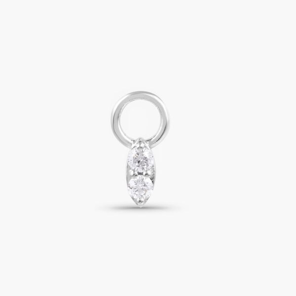Double diamond eye charm