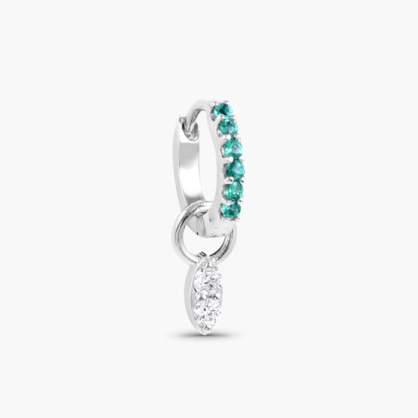 Double diamond eye charm