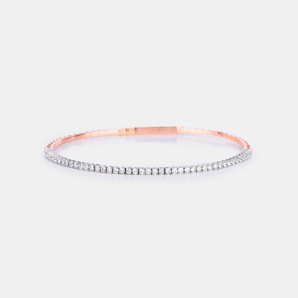 Half eternity flexi tennis bangle