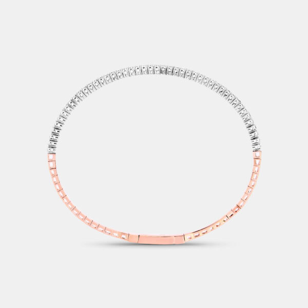 Half eternity flexi tennis bangle