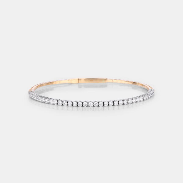 Half eternity flexi tennis bangle