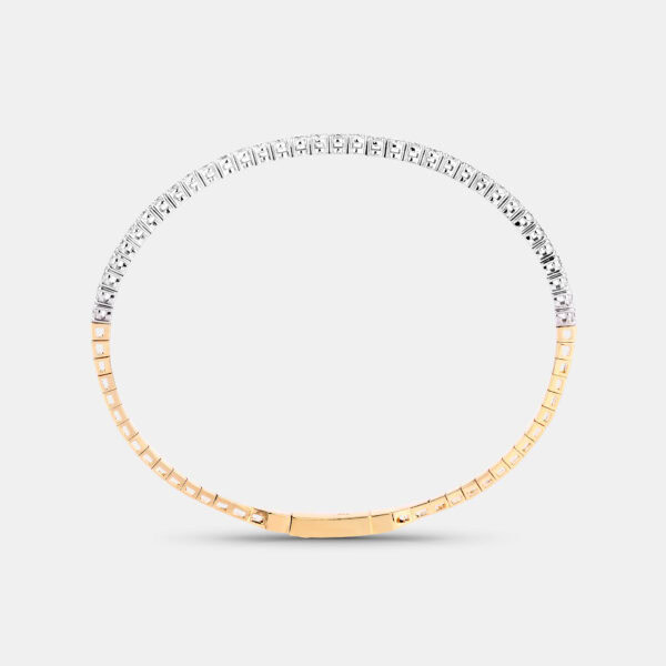 Half eternity flexi tennis bangle