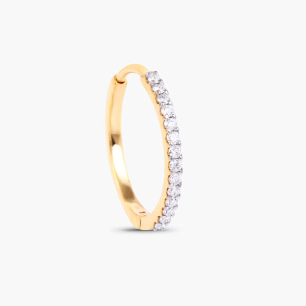 Half eternity hoop