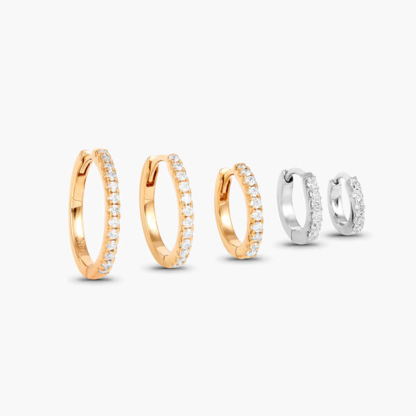 Half eternity hoop