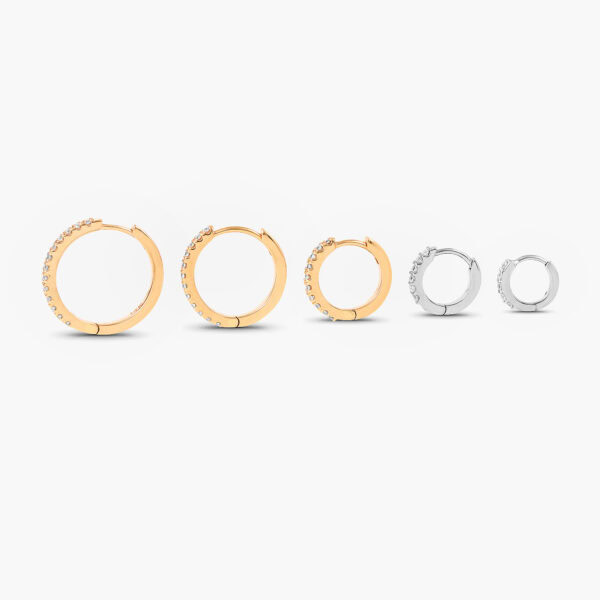 Half eternity hoop