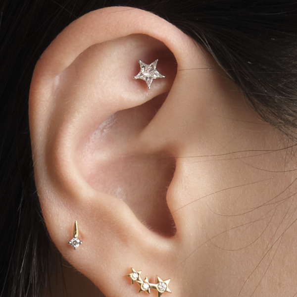 Mini pie cut star rook barbell
