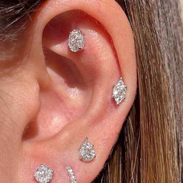 Pie cut oval