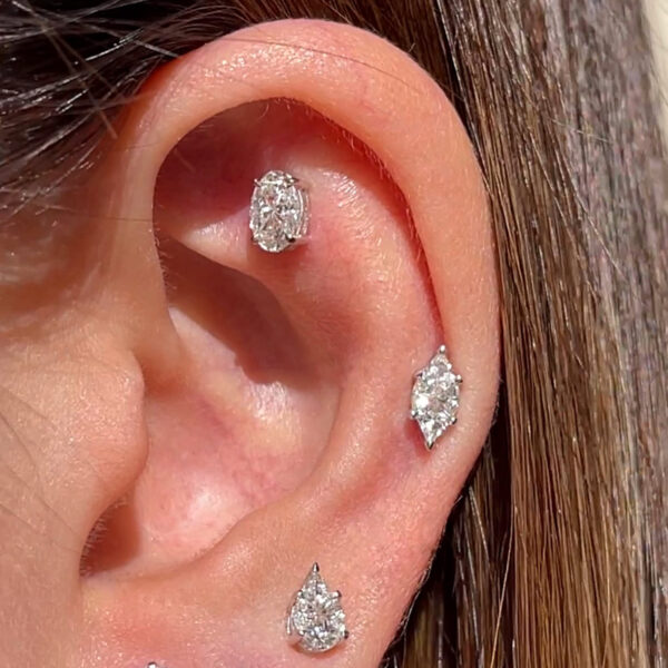 Pie cut oval