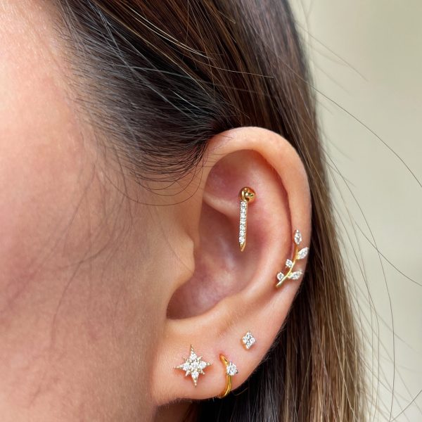 Single diamond seamless clicker